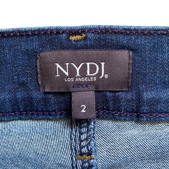 NYDJ Marilyn Crop Cuffed Bezel Wash Jeans Size 2 - Picture 14 of 16